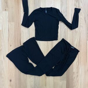 SKIMS Black Soft Lounge Set
